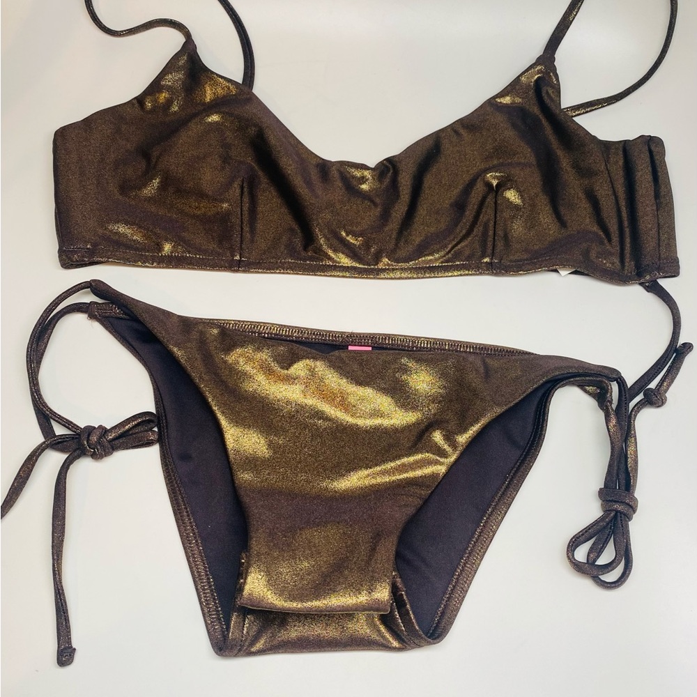 Victoria's Secret Metallic Bronze Bikini